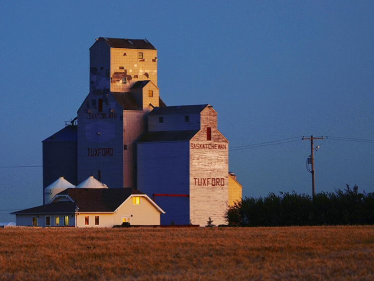 The ex Pool elevator in Tuxford, SK, 2019. Copyright by Robert Lundin.
