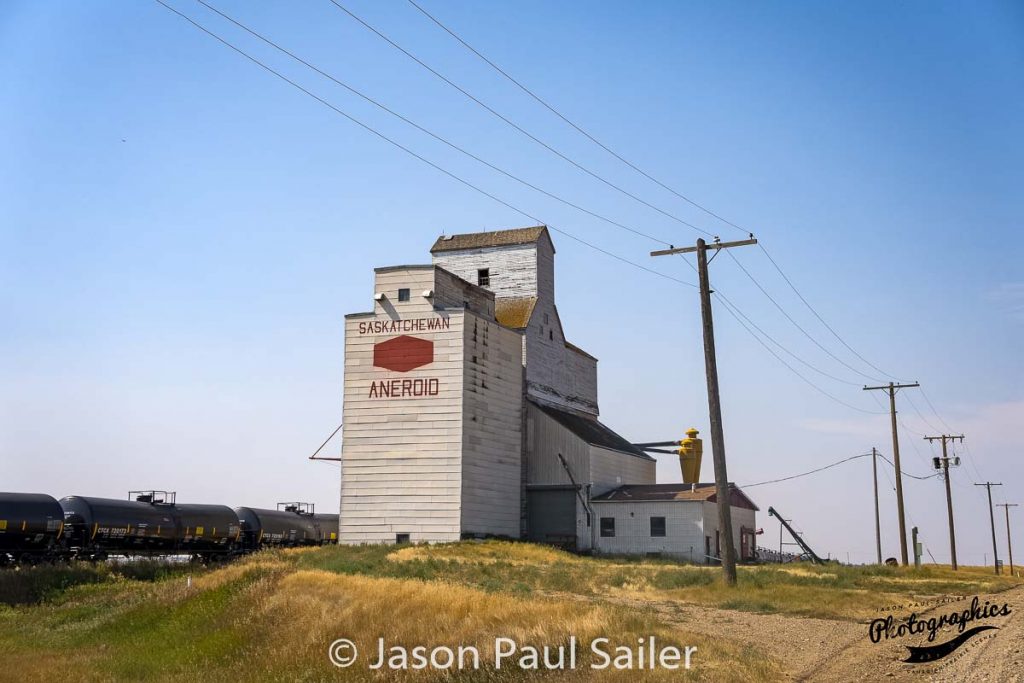 Aneroid, SK grian elevator, Sep 2017. Contributed by Jason Paul Sailer.