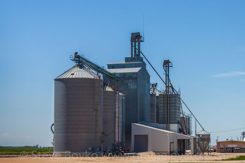 A grain elevator in Cavour, South Dakota, July 2014. Contributed by Steve Boyko.  