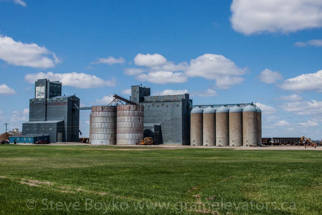Dakota AG Cooperative grain elevators in west Fargo, ND, May 2013. Contributed by Steve Boyko.