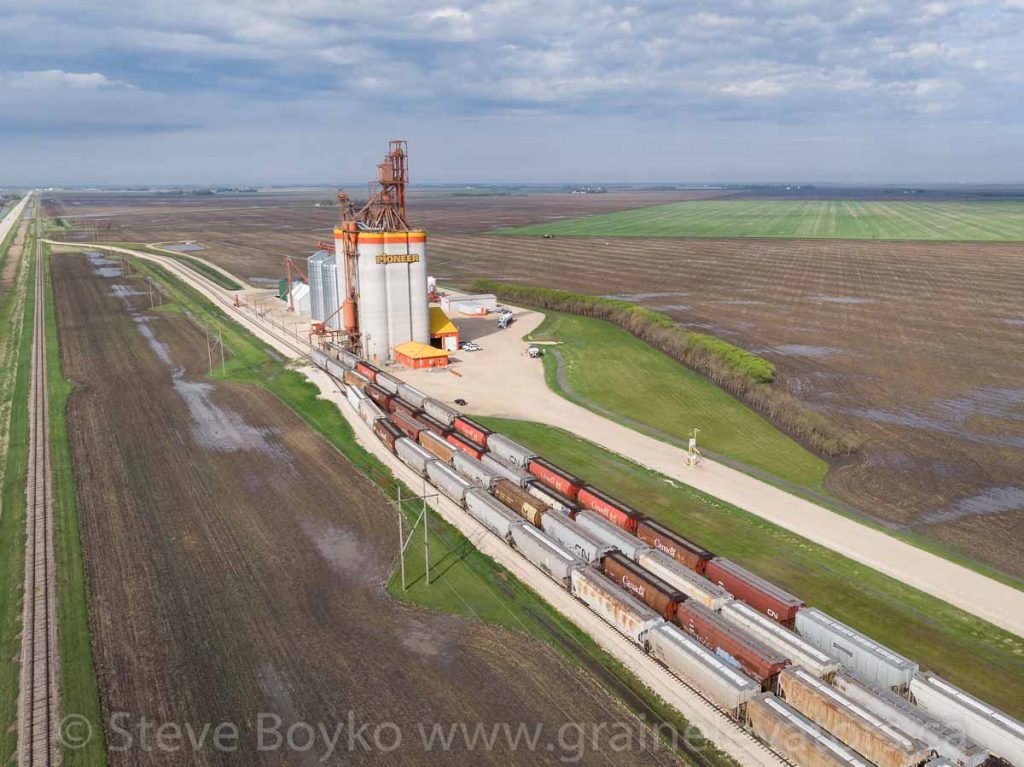 The Mollard grain elevator, May 2020. Contributed by Steve Boyko.