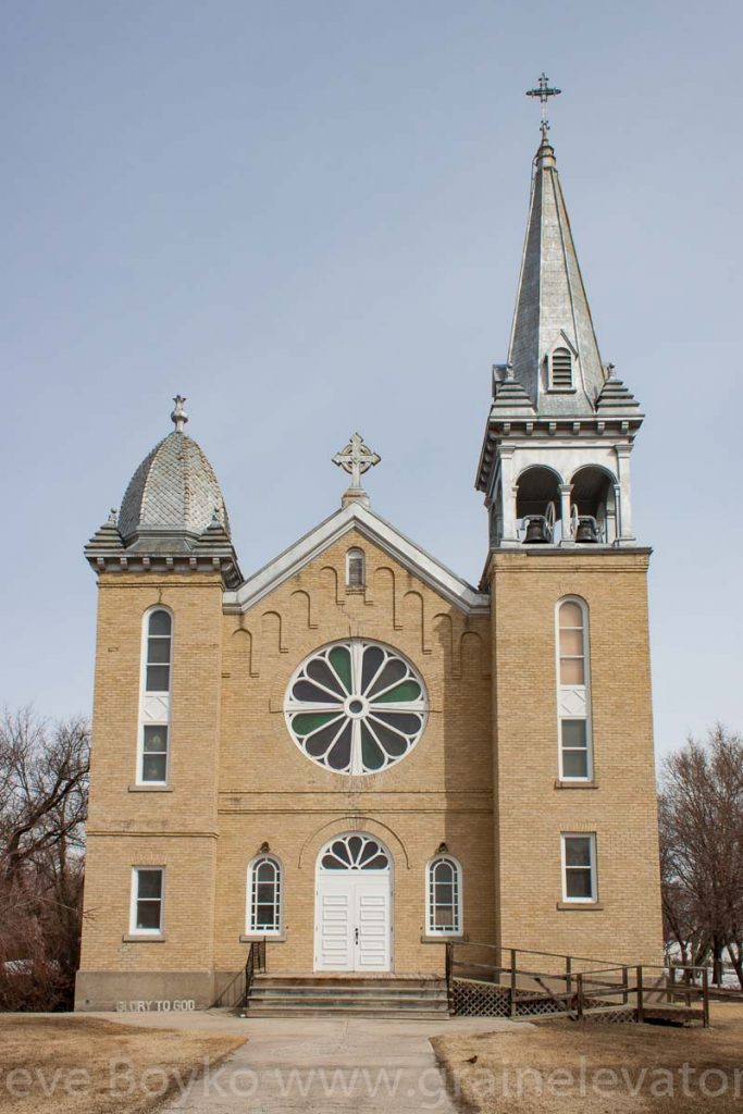 Church in Fannystelle, MB, April 2014. Contributed by Steve Boyko.