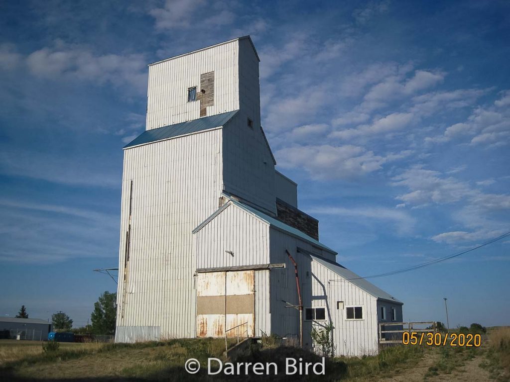 Grain elevator in Markinch, SK, May 2020. Contributed by Darren Bird.