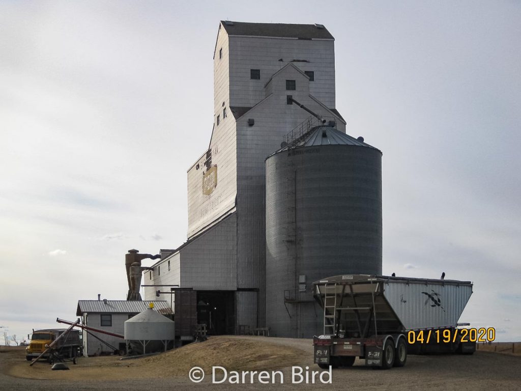 Crane Valley grain elevator, Apr 2020. Contributed by Darren Bird.