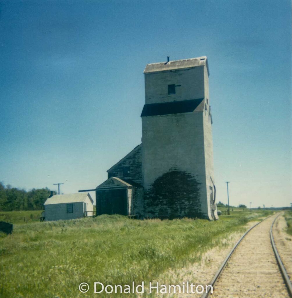 The Birdtail, MB grain elevator, June 1991. Contributed by Donald Hamilton.