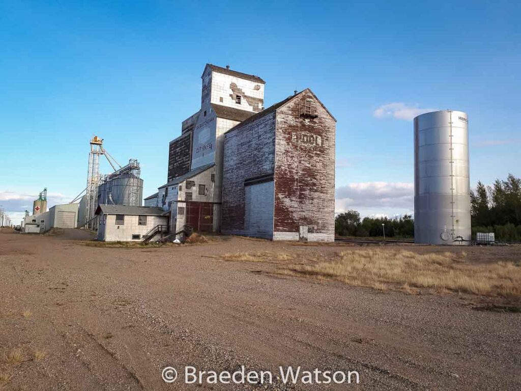 Cut Knife grain elevators, Sep 2020. Contributed by Braeden Watson.