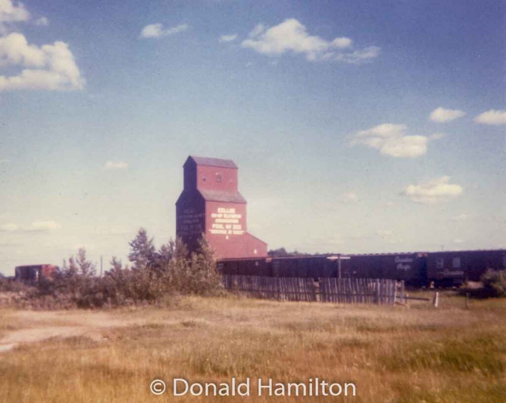 Kelloe "A" grain elevator, 1967. Copyright by Donald Hamilton.