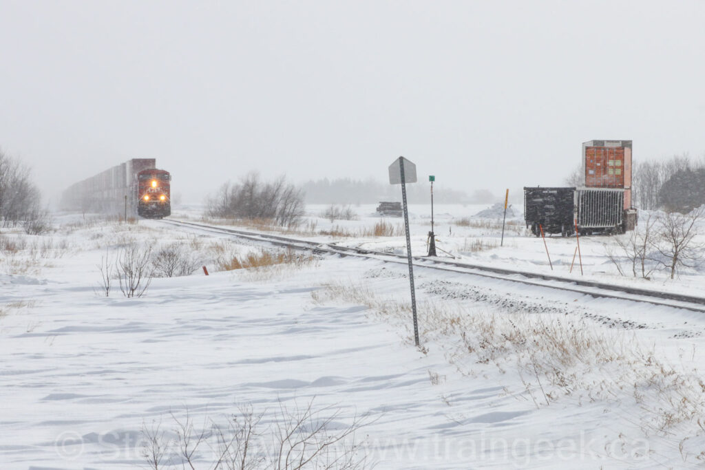 The Burnside siding, March 2011. Contributed by Steve Boyko.