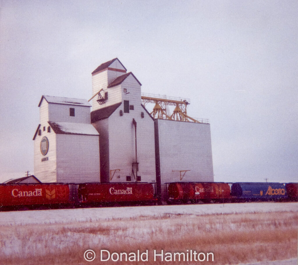 Arden grain elevator, Dec 1992. Contributed by Donald Hamilton.