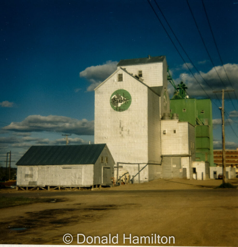 Cargill grain elevators in Brandon, Oct 1991. Copyright by Donald Hamilton.
