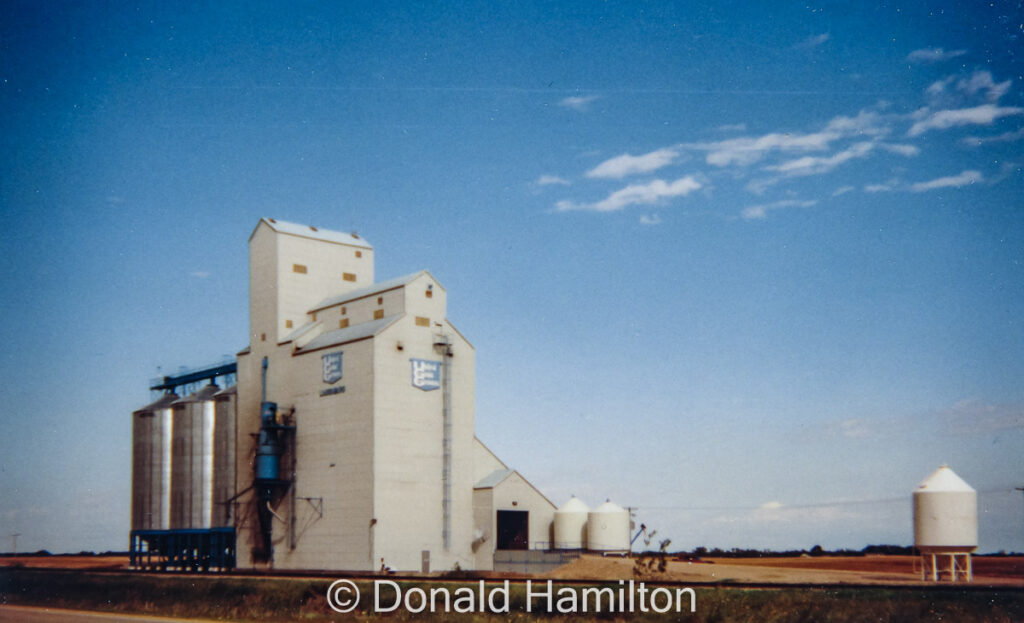 Langenburg UGG grain elevator, Aug 1995. Contributed by Donald Hamilton.