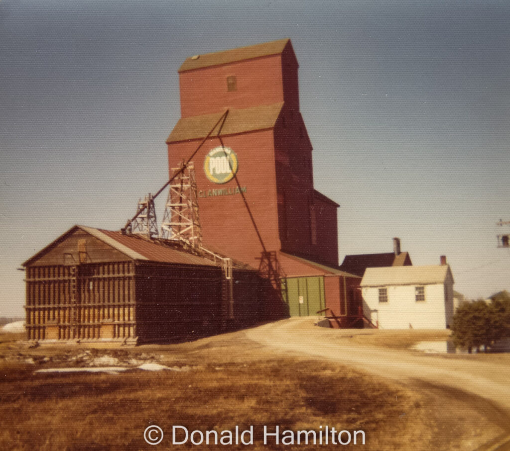 Manitoba Pool Elevators in Clanwilliam 1975, contributed by Donald Hamilton
