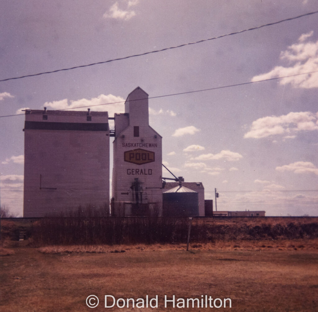 Gerald, SK grain elevator, June 1994. Copyright by Donald Hamilton.