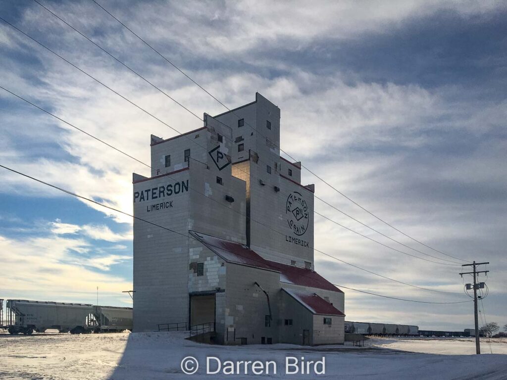 The grain elevator in Limerick, SK, Dec 2020. Contributed by Darren Bird.
