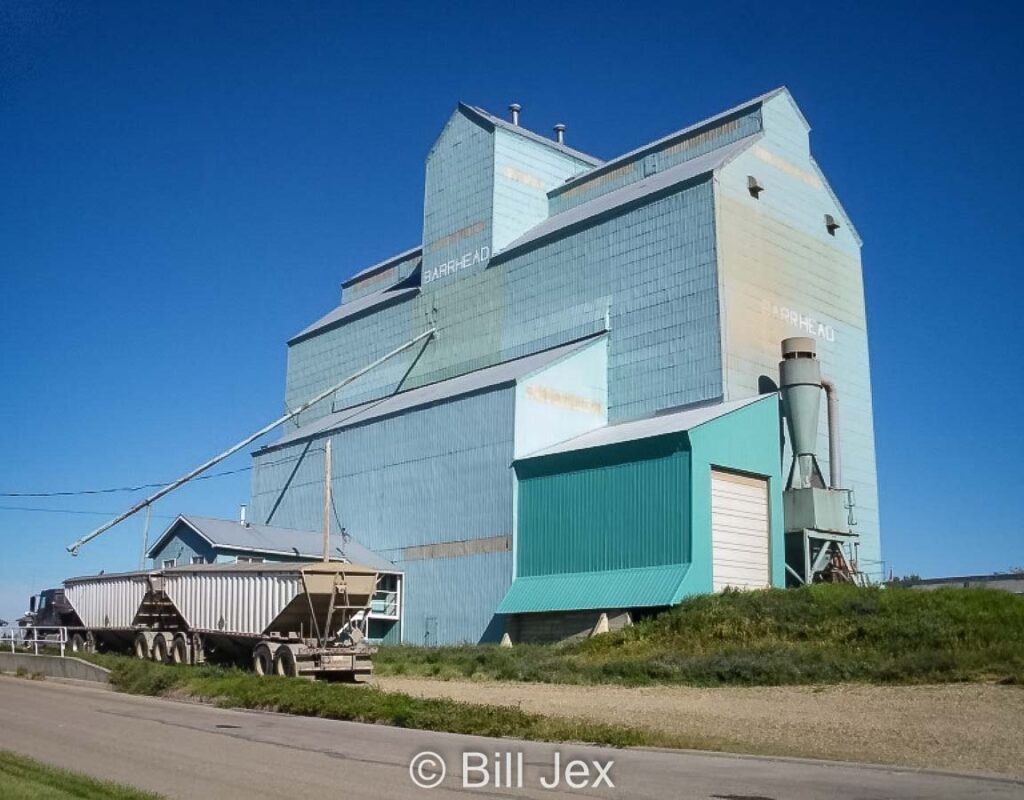 Grain elevator in Barrhead, AB, Sep 2015. Contributed by Bill Jex.