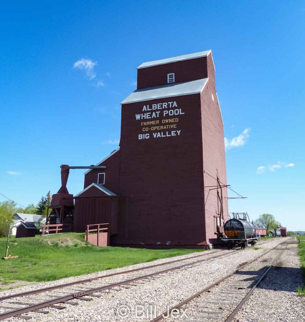 Big Valley, AB grain elevator, May 2013. Contributed by Bill Jex.