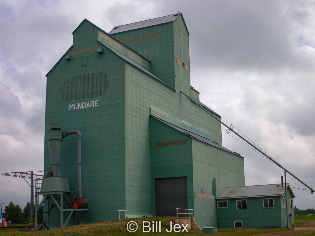 Former Mundare, AB grain elevator, June 2011. Contributed by Bill Jex.