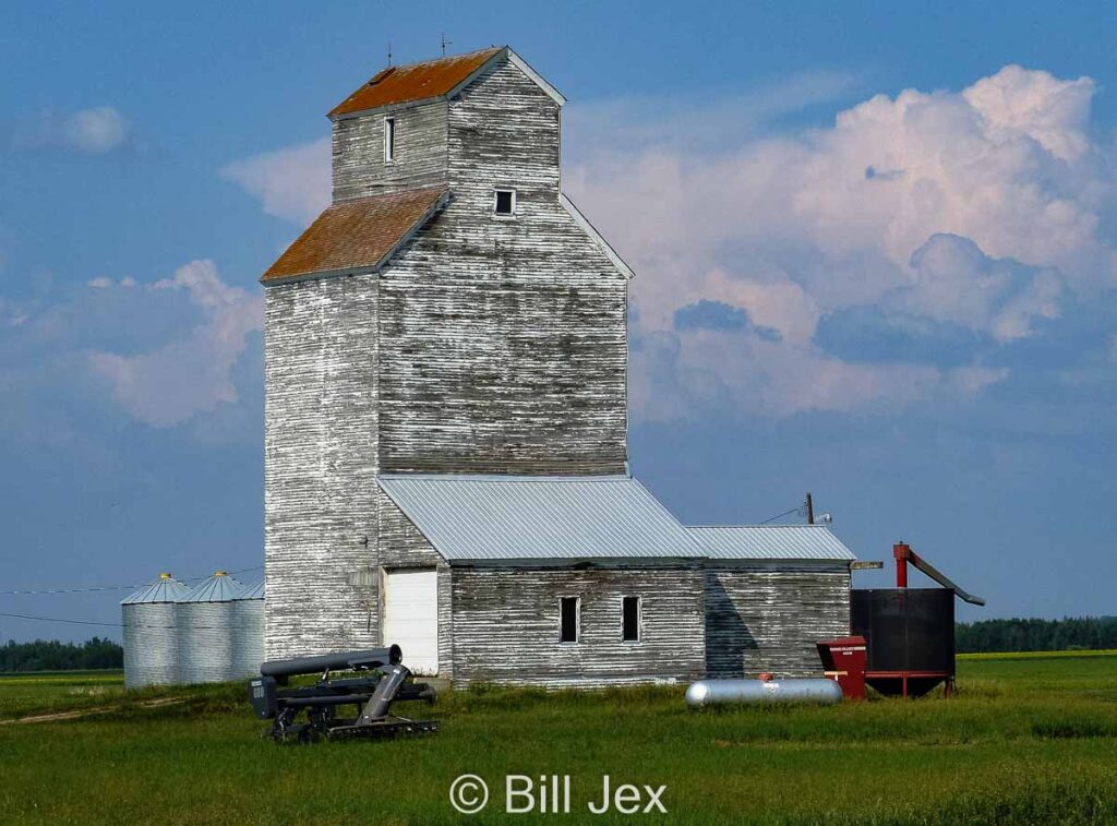 Namao, AB grain elevator, July 2014. Contributed by Bill Jex.