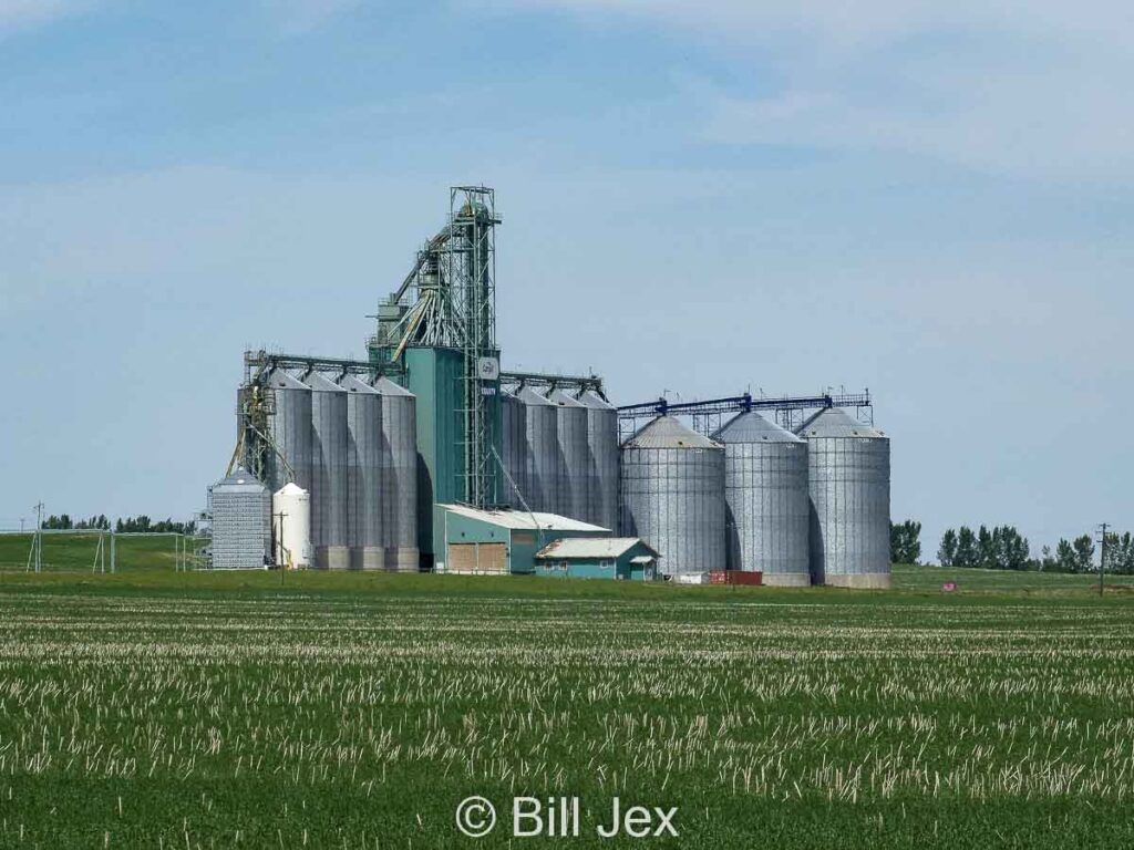 Cargill Equity elevator near Three Hills, AB, June 2014. Contributed by Bill Jex.