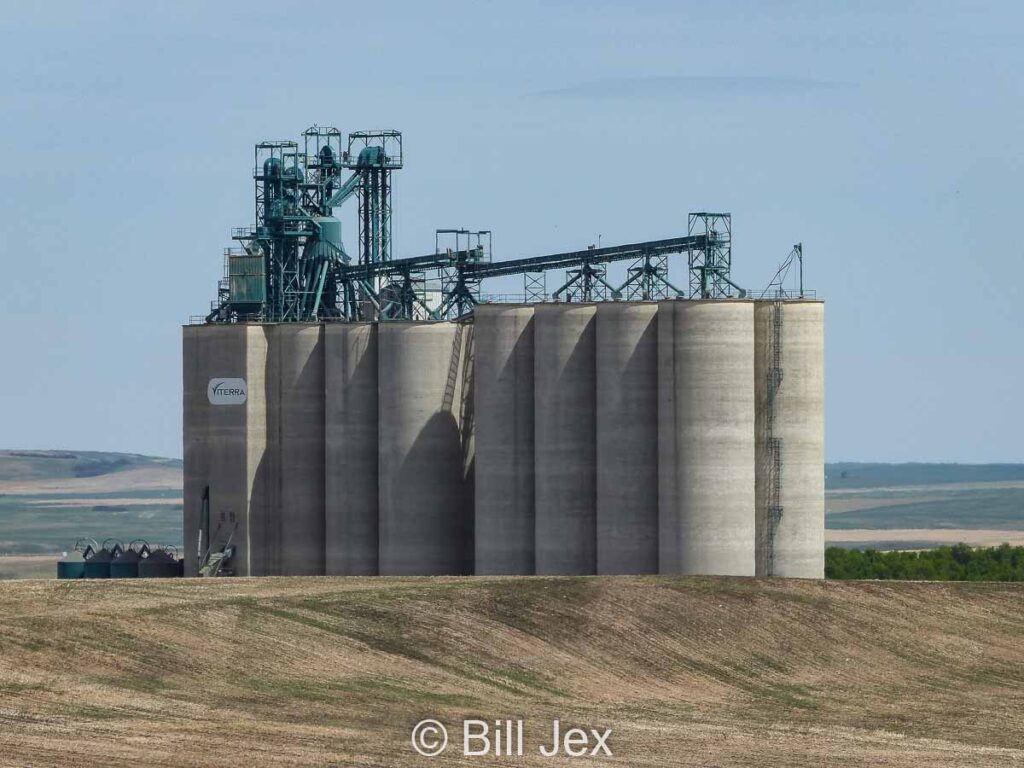 Viterra grain elevator outside Trochu, AB, June 2014. Contributed by Bill Jex.