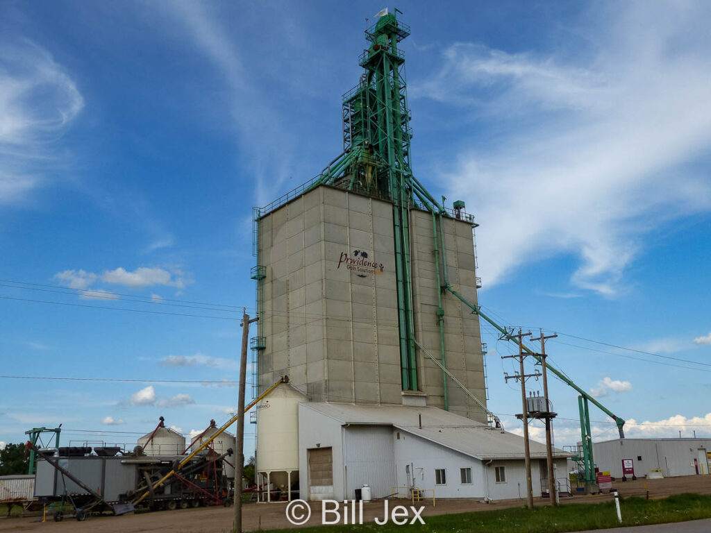 Providence Grain Solutions elevator in Viking, AB, July 2014. Contributed by Bill Jex.