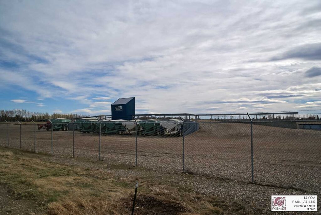 Crop Production Services facility in Enchant, AB, Mar 2015. Contributed by Jason Paul Sailer.