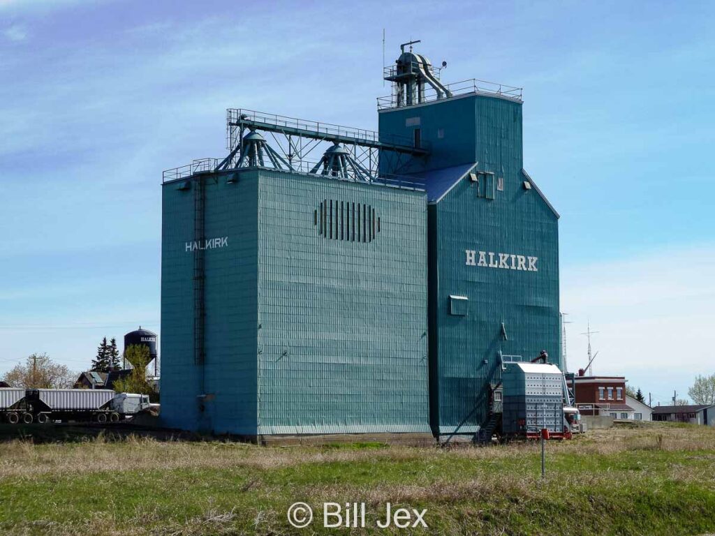 Halkirk, AB grain elevator, May 2013. Contributed by Bill Jex.