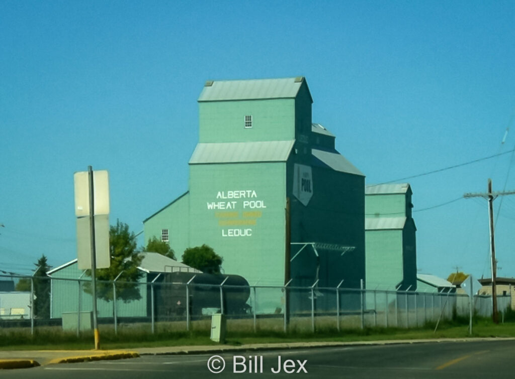 Leduc, AB grain elevators, June 2010. Contributed by Bill Jex.