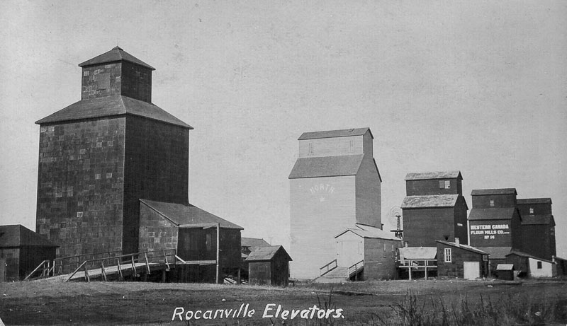 Rocanville grain elevators, circa 1908