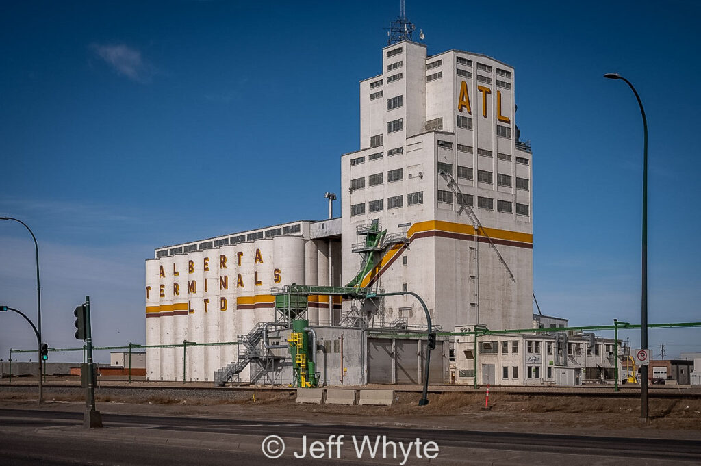 Alberta Terminals elevator in Lethbridge, AB, March 2021. Contributed by Jeff Whyte.