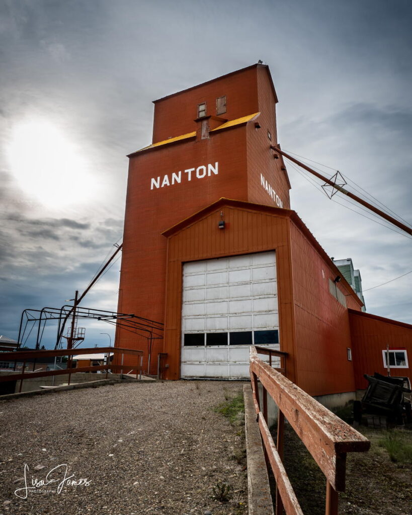Grain elevator in Nanton, AB, June 2018. Contributed by Lisa James.