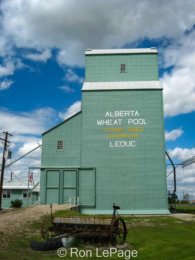 Leduc, AB grain elevator, June 2010. Contributed by Ron LePage.