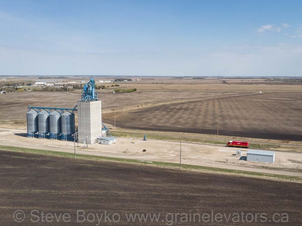 Viterra grain elevator outside Beausejour, MB, May 2021. Contributed by Steve Boyko.
