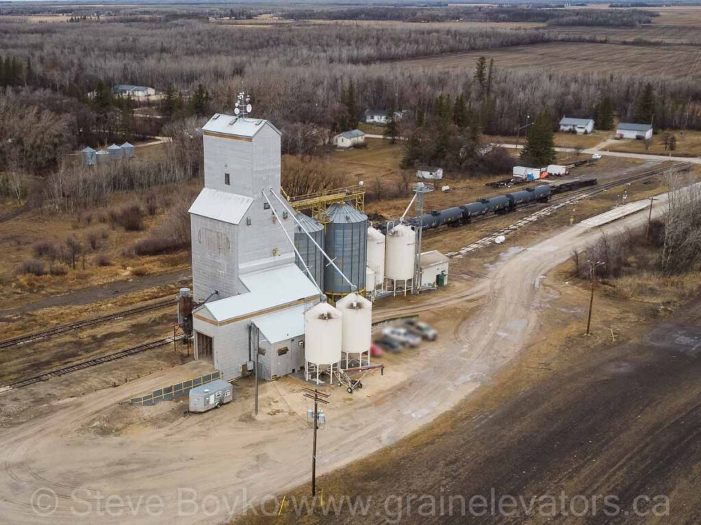 Drone view of Netley grain elevator, Apr 2021. Contributed by Steve Boyko.
