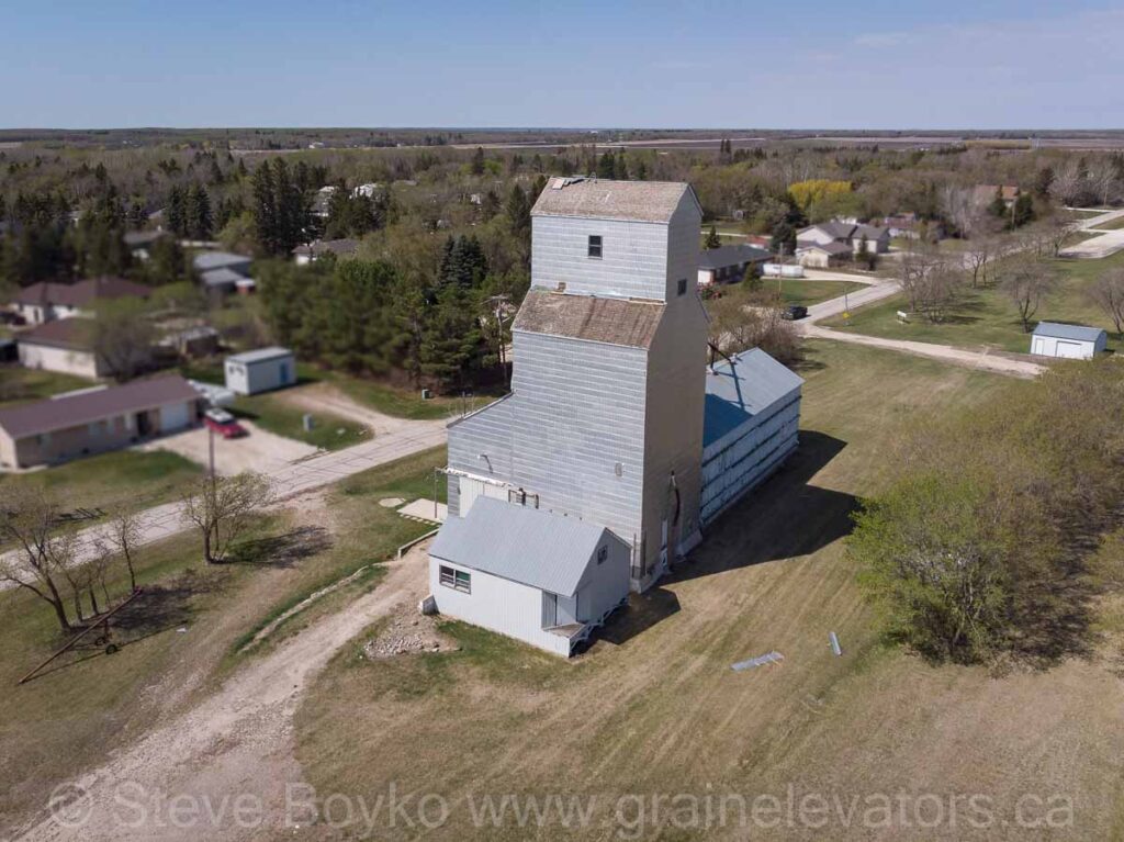 Tyndall, MB grain elevator, May 2021. Contributed by Steve Boyko.