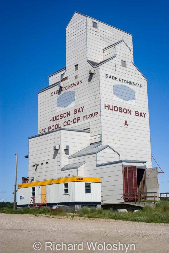 Hudson Bay "A" grain elevator, June 2012. Contributed by Richard Woloshyn.