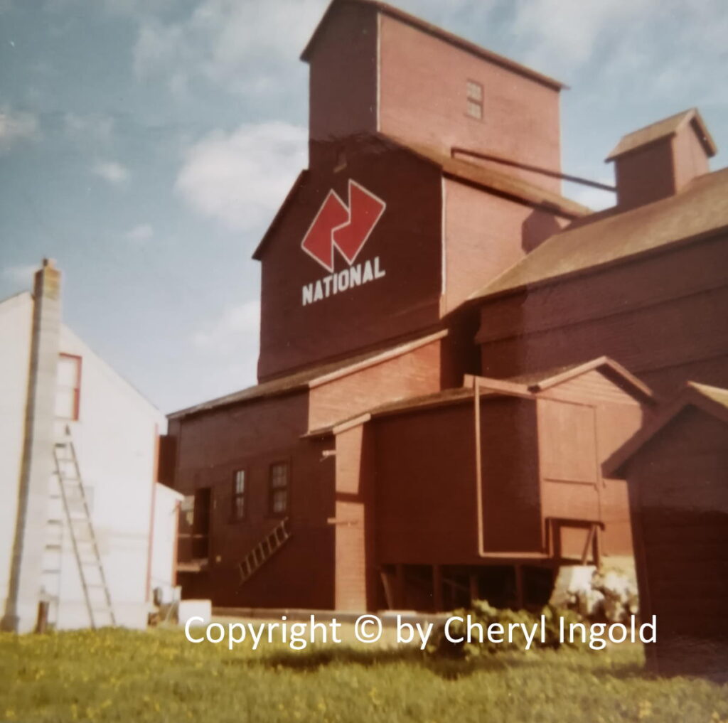 Kegworth, SK grain elevator, late 1960s. Contributed by Cheryl Ingold.