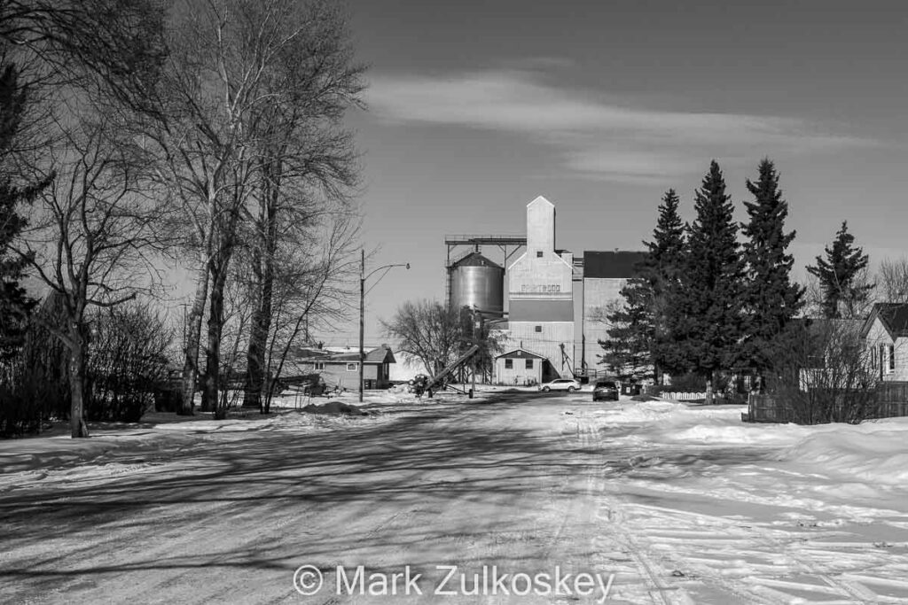 Grain elevator in Spiritwood, SK. Contributed by Mark Zulkoskey.