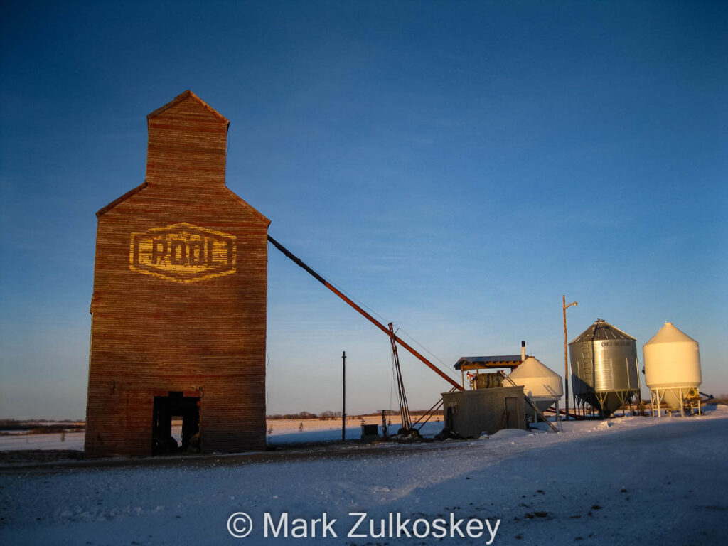 Wishart, SK grain elevator, 2012. Contributed by Mark Zulkoskey.