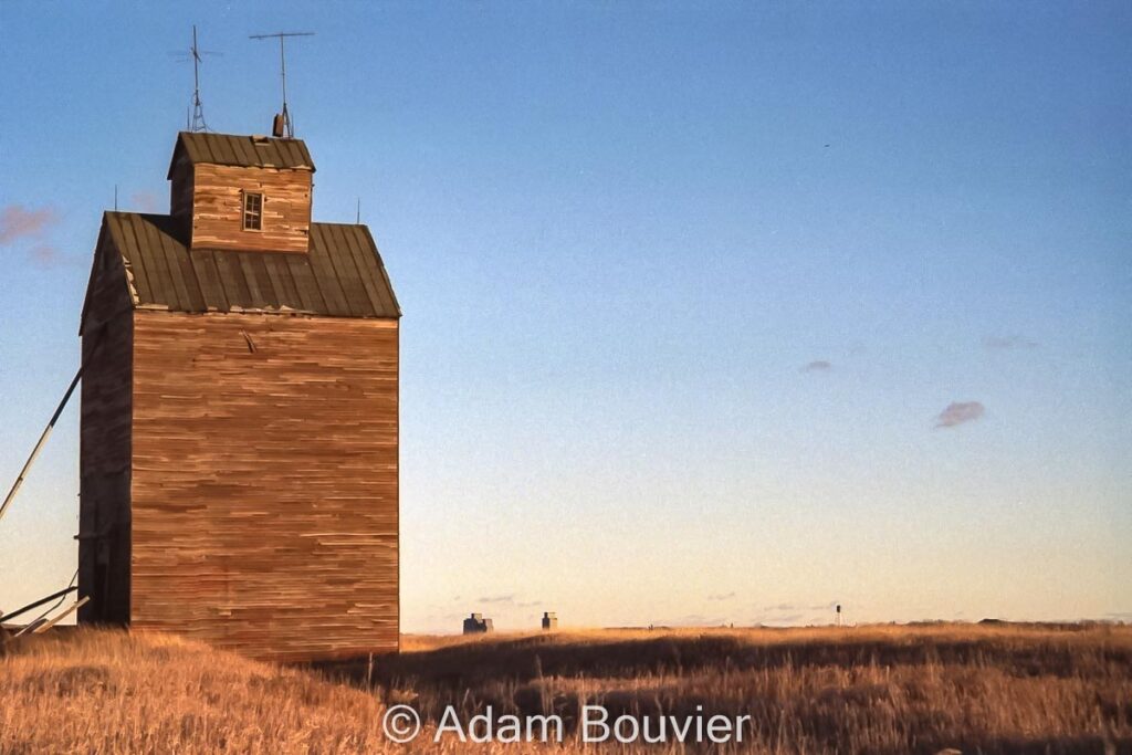 Wooden grain elevator