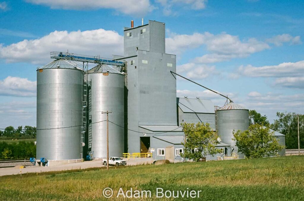 Tin clad grain elevator with annexes