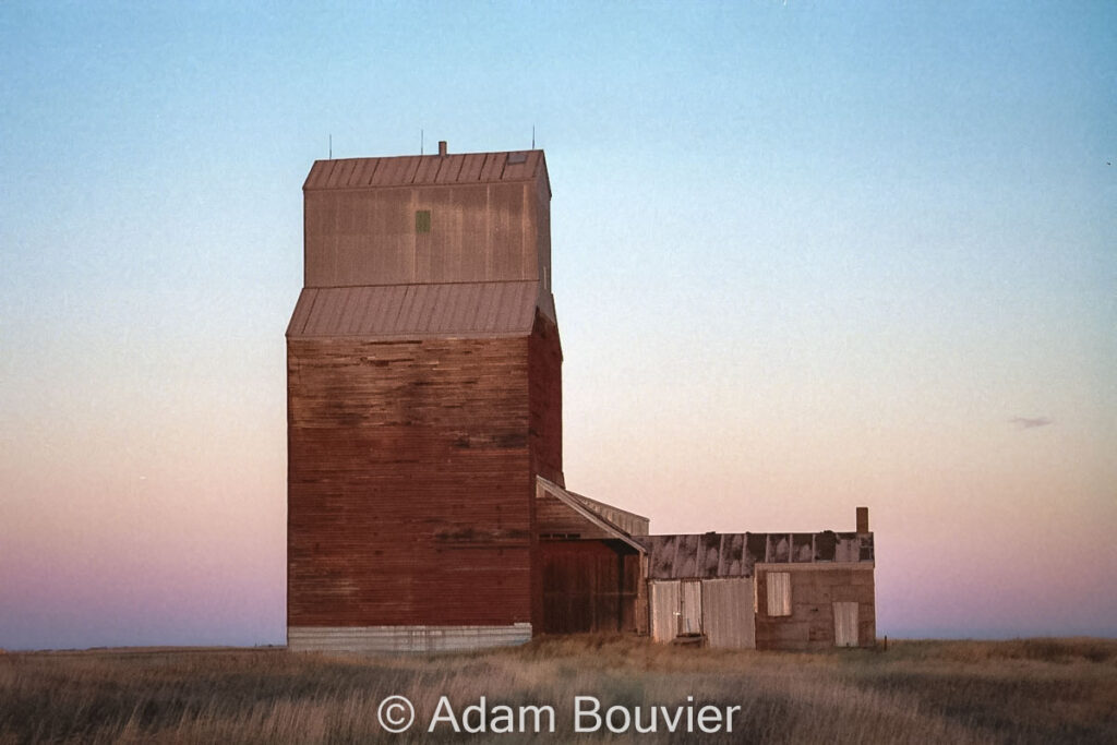 Wooden grain elevator