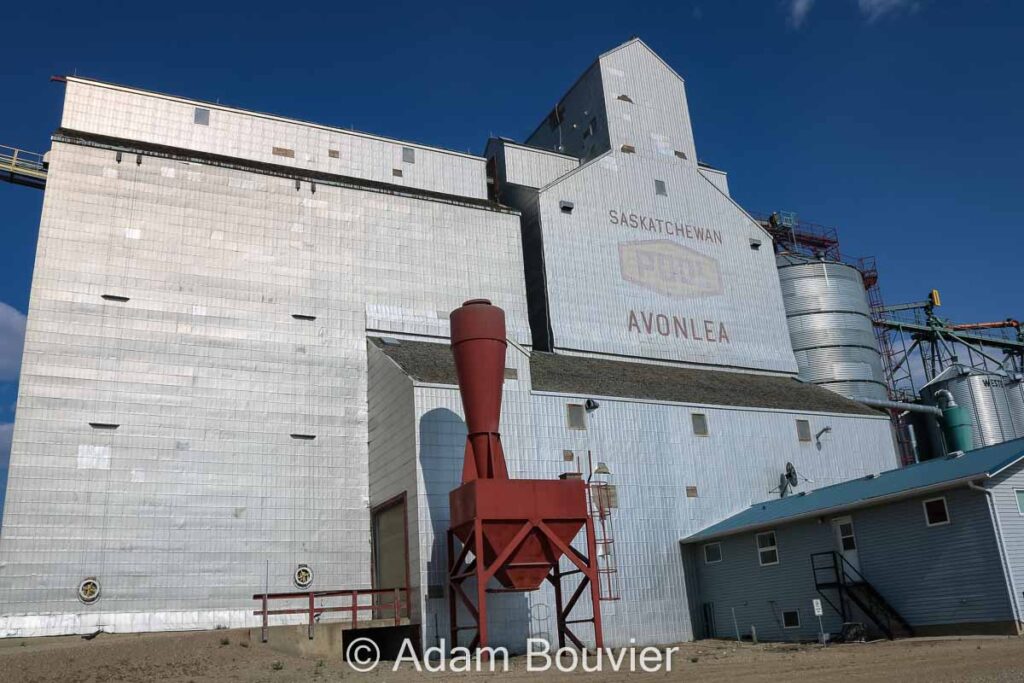 Wooden grain elevator