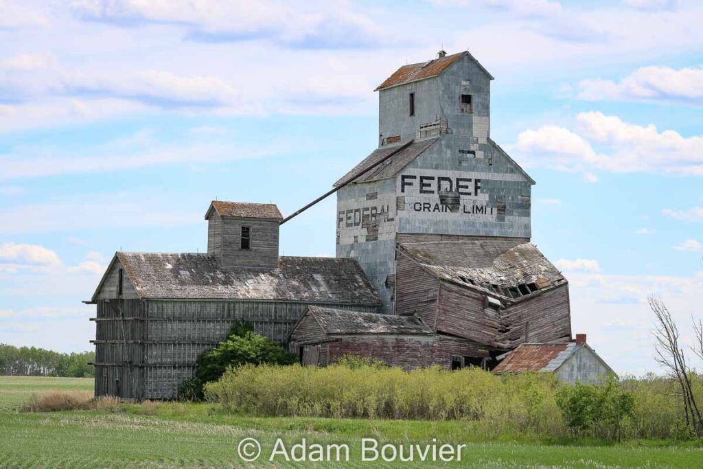 Old wooden grain elevator