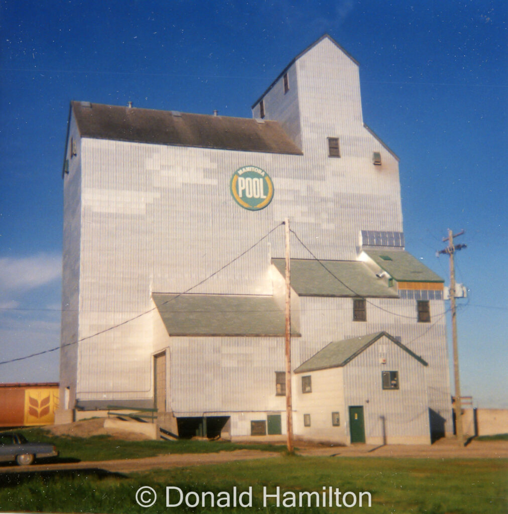 Large wooden grain elevator