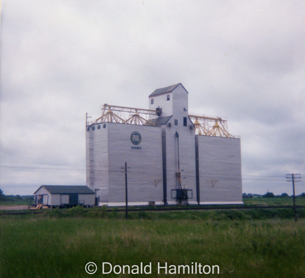 Large wooden grain elevator