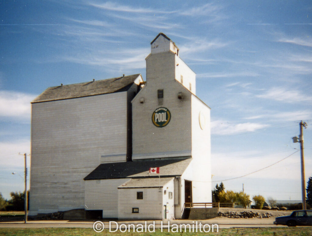 Wooden grain elevator