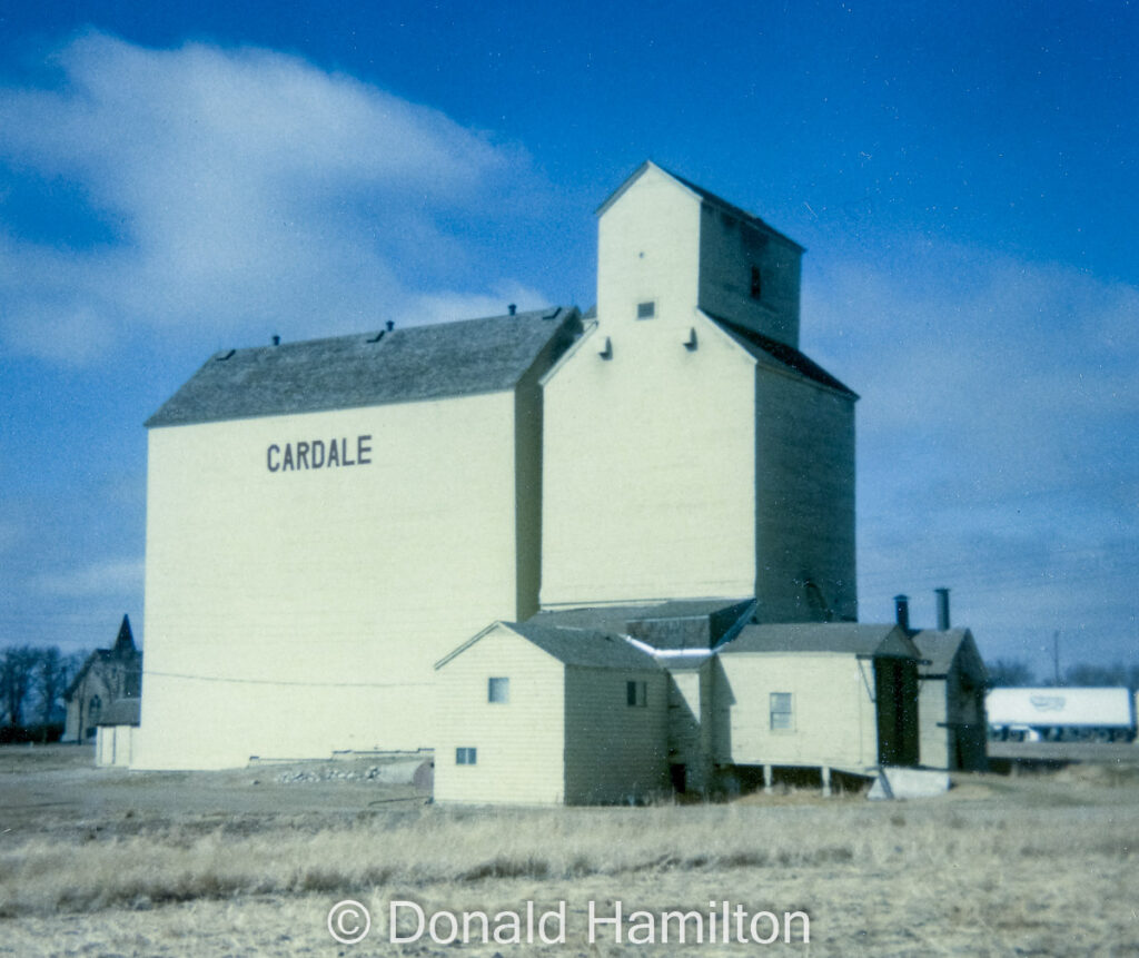 Cardale, Manitoba grain elevator, June 1991.