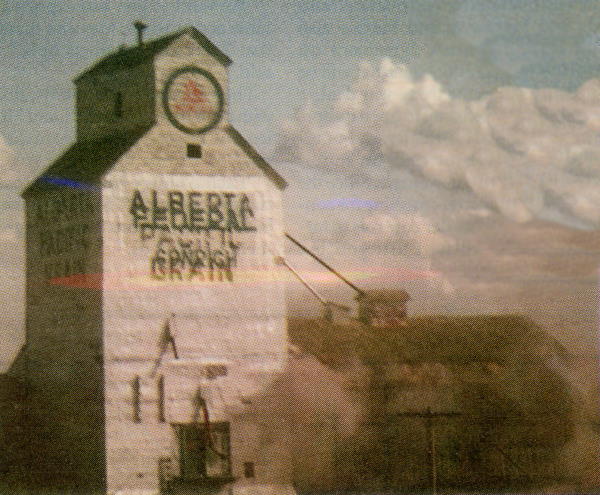 Alberta Pacific Grain elevator at Conrich, Alberta