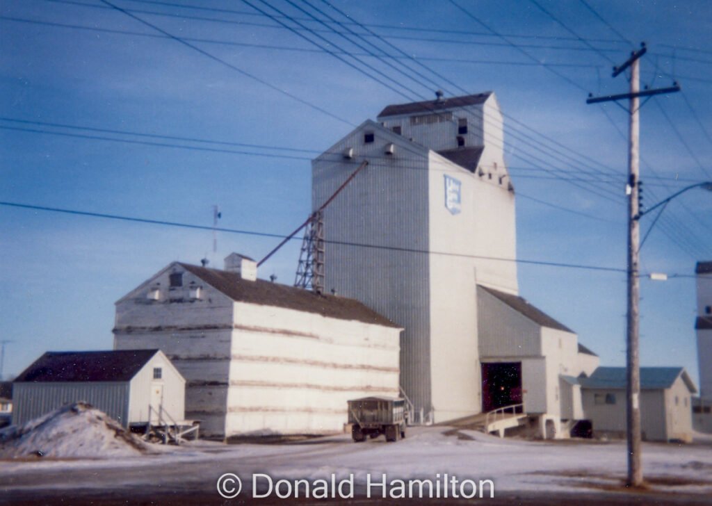 UGG grain elevator in Foxwarren, MB, January 1991